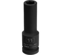 Головка ударная удлиненная шестигранная (11 мм; CrMo; 1/2DR) STELS 13935