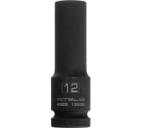 Головка ударная удлиненная шестигранная (12 мм; CrMo; 1/2DR) STELS 13936