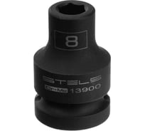 Головка ударная шестигранная (8 мм; CrMo; 1/2DR) STELS 13900