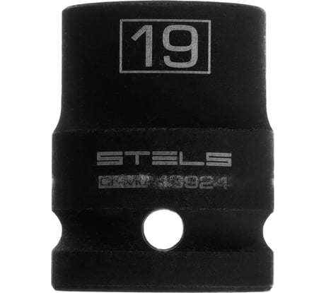 Головка ударная шестигранная (19 мм; CrMo; 1/2DR) STELS 13924