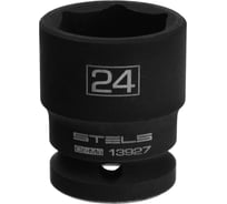 Головка ударная шестигранная (24 мм; CrMo; 1/2DR) STELS 13927