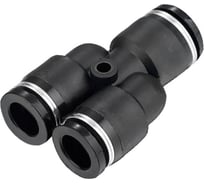Фитинг-переходник цанговый Y-образный 10-8-8 мм, пластик, тип PW TITAN LOCK TLP-PW10-8