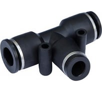 Фитинг-переходник цанговый Т-образный 12-12-10 мм, пластик, тип PGT TITAN LOCK TLP-PGT12-10