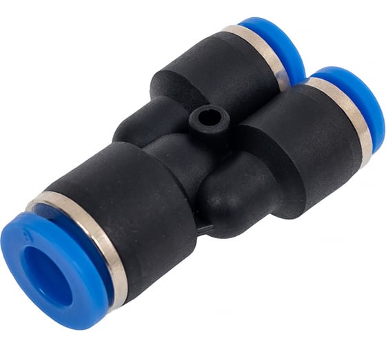 Фитинг-переходник цанговый Y-образный 6-4-4 мм, пластик, тип PW TITAN LOCK TLP-PW6-4
