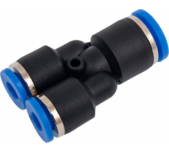 Фитинг-переходник цанговый Y-образный 6-4-4 мм, пластик, тип PW TITAN LOCK TLP-PW6-4