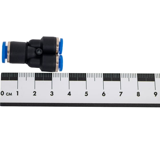 Фитинг-переходник цанговый Y-образный 6-4-4 мм, пластик, тип PW TITAN LOCK TLP-PW6-4