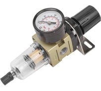 Фильтр-регулятор Forsage мини с индикатором давления для пневмосистем 1/4" 10Мк, 550 л/мин, 0-10bar, раб, температура 5-60 F-AW2000-02(54453)