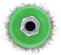 Щетка чашечная 65 мм, М14, гофрированная нержавеющая сталь 0.3 мм EuroBrush 13-037 EB-ISS1L