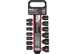 Набор головок ударных 13 предметов, 1/2''DR, на пластиковом держателе Forcekraft FK-4139MPB(52542)