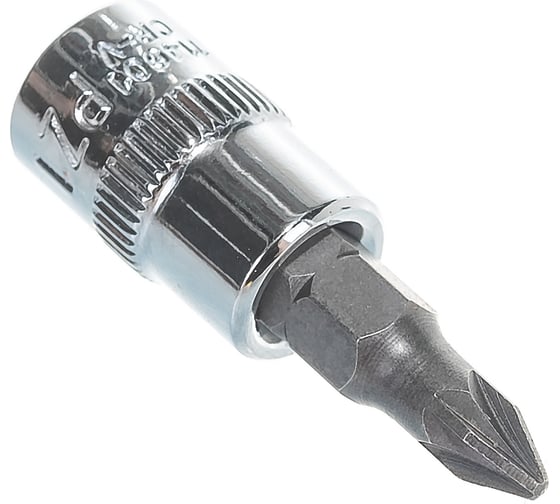 Насадка торцевая 1/4"DR с вставкой-битой PZ1 Ombra 114601 1