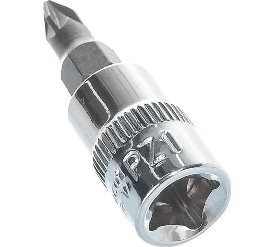 Насадка торцевая 1/4"DR с вставкой-битой PZ1 Ombra 114601