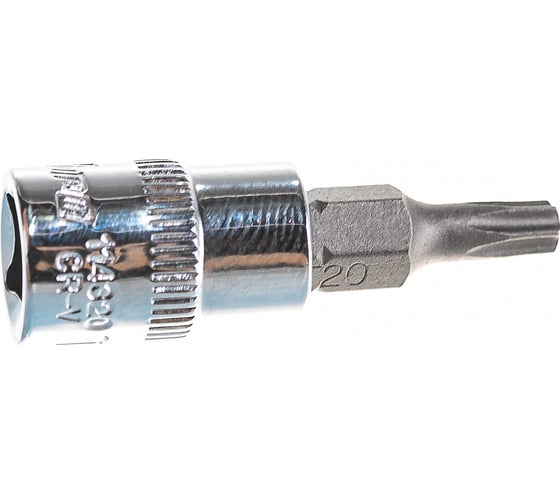 Насадка торцевая 1/4"DR с вставкой-битой T20 Ombra 114320