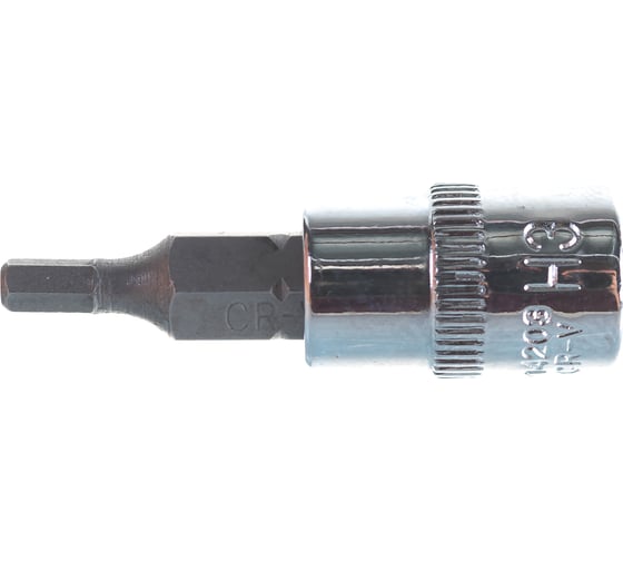 Насадка торцевая 1/4"DR с вставкой-битой шестигранной, H3 Ombra 114203