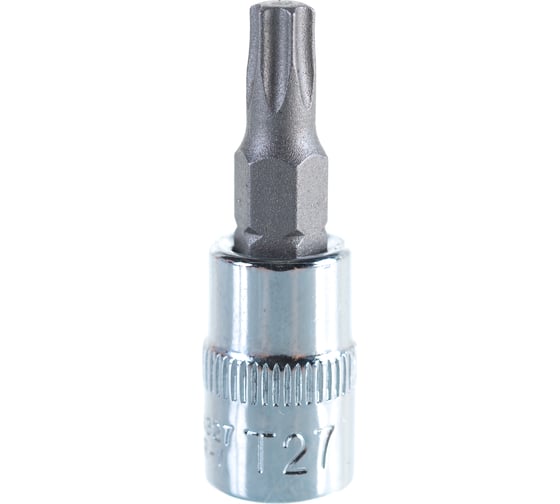 Насадка торцевая 1/4"DR с вставкой-битой T27 Ombra 114327