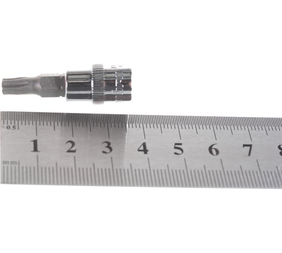 Насадка торцевая 1/4"DR с вставкой-битой T27 Ombra 114327