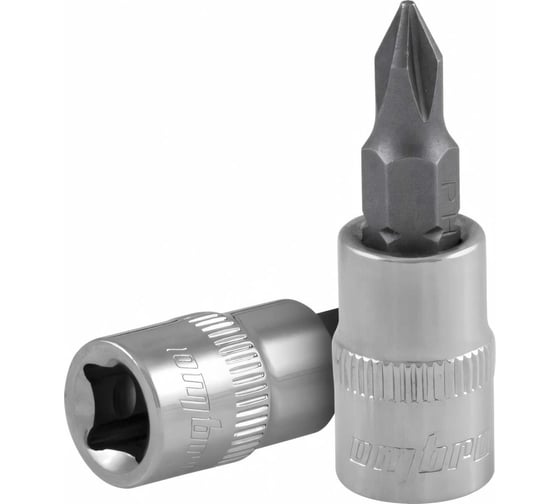 Насадка торцевая 1/4"DR с вставкой-битой РН1 Ombra 114401 1