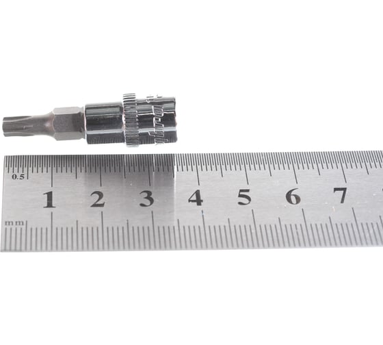 Насадка торцевая 1/4"DR с вставкой-битой T25 Ombra 114325