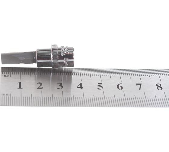 Насадка торцевая 1/4"DR с вставкой-битой SL6.5 Ombra 114565