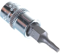 Насадка торцевая 1/4"DR с вставкой-битой T8 Ombra 114308