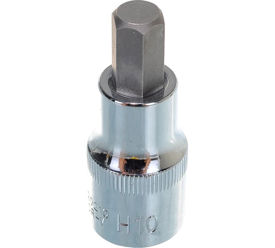 Насадка торцевая 1/2"DR с вставкой-битой Н10 Ombra 120210