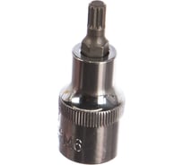 Насадка торцевая 1/2"DR с вставкой-битой SPLINE, M6 Ombra 120706