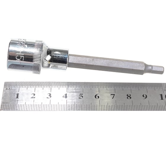 Насадка торцевая 1/2"DR с вставкой-битой Н5, 100 мм Ombra 121205