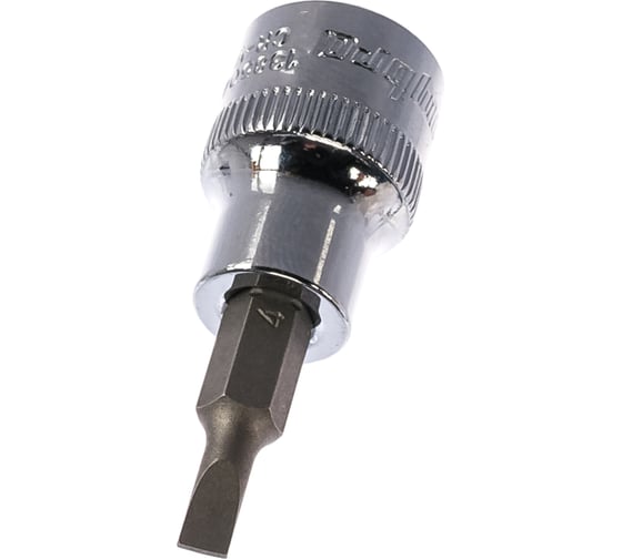Насадка торцевая 3/8"DR с вставкой-битой шлицевой, SL4 Ombra 138504 1