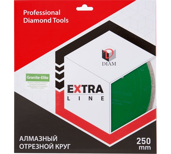 Круг алмазный отрезной по граниту 1A1R GRANITE-ELITE (250x32 мм; 1.6x7.5 мм) Diam 000165