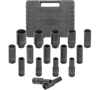 Набор головок ударных глубоких 6-гранных, 16 предметов, 1/2" DR Rockforce 1/2" 10-19, 21, 22, 24, 27, 30, 32мм ,в кейсе RF-4169-5MPB RF-4169-5MPB(54614)