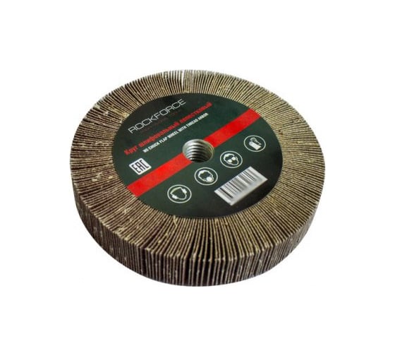 Круг лепестковый зачистной (115x20 мм; M14; №120) ROCKFORCE RF-FD1120F 1