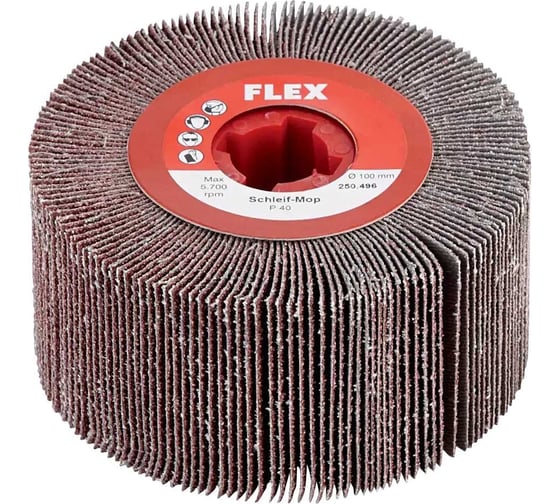 Шлифовальный наборный круг Mop (100х50 мм, Р120) SW-M P120 FLEX 250501