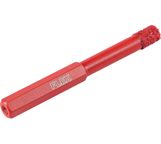 Алмазное сверло для сухого сверления (8х80х30 мм) FLEX DD-DRY D8x30 HEX 386294
