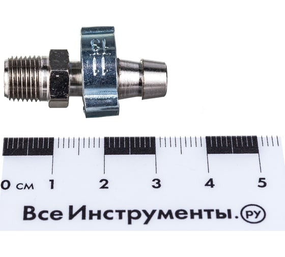 Переходник 1/8"M на елочку 8 мм с обжимным кольцом 11Х13 мм FUBAG 180267