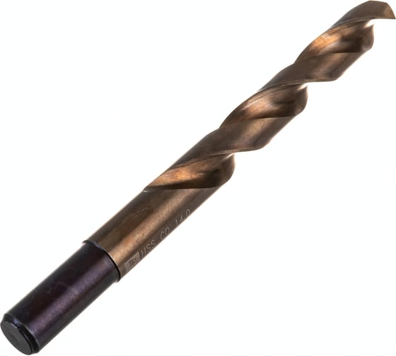 Сверло спиральное по металлу HSS Co в ПВХ упаковке TDB140K5 (14х160х108 мм) Thorvik 52735