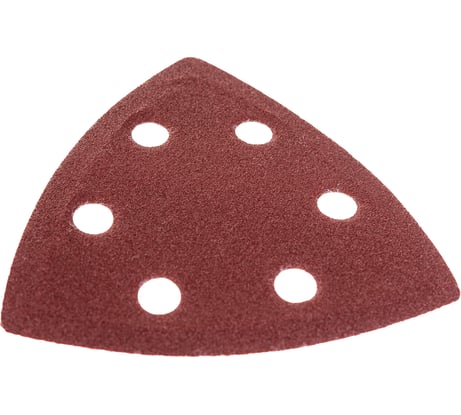 Треугольник абразивный на ворсовой подложке под липучку (5 шт; 93 мм; P150; 6 отв) MATRIX 73863