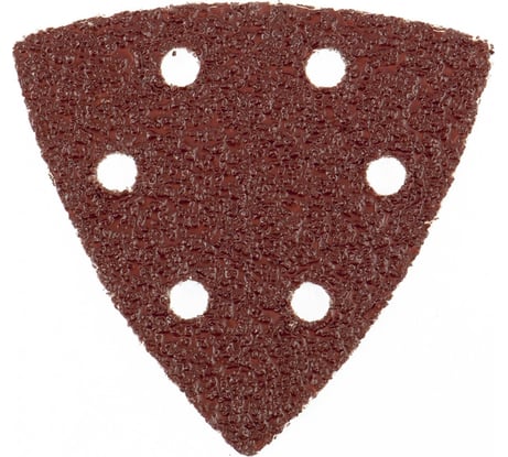 Треугольник абразивный на ворсовой подложке под липучку (5 шт; 93 мм; P400; 6 отв) MATRIX 73868