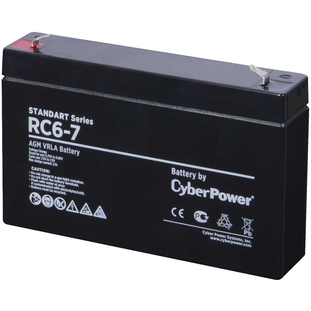 Аккумуляторная батарея 6В, 7 Ач CYBERPOWER RC 6-7 - выгодная цена ...