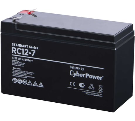 Аккумуляторная батарея 12В, 7 Ач CYBERPOWER RC 12-7