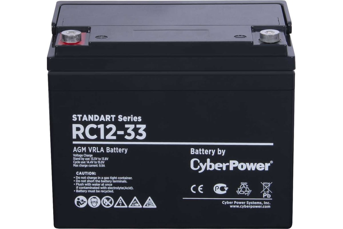 Аккумуляторная батарея 12В, 33 Ач CYBERPOWER RC 12-33 - выгодная цена ...