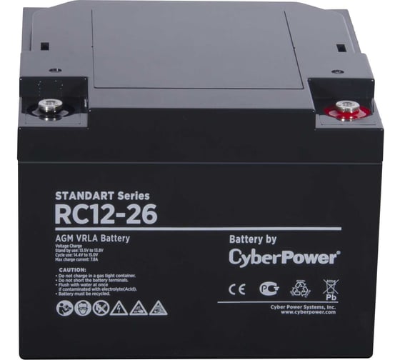 Аккумуляторная батарея 12В, 26 Ач CYBERPOWER RC 12-26
