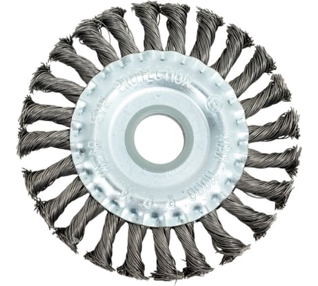 Щетка дисковая жгутовая 125x13x22.2 мм, ворс сталь 0.50 мм EuroBrush EB-DST4L 13-012