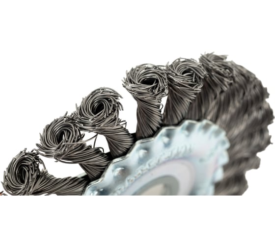 Щетка дисковая жгутовая 125x13x22.2 мм, ворс сталь 0.50 мм EuroBrush EB-DST4L 13-012