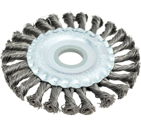 Щетка дисковая жгутовая 125x13x22.2 мм, ворс сталь 0.50 мм EuroBrush EB-DST4L 13-012
