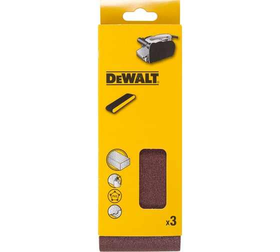 Лента шлифовальная (3 шт; 100х560 мм; 60G) DEWALT DT3314