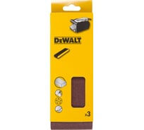 Лента шлифовальная (3 шт; 100х610 мм; 80G) DEWALT DT3322