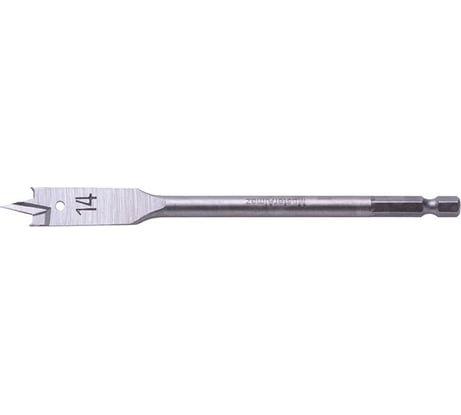 Сверло по дереву Wood spade bits перовое 14 мм МастерАлмаз 10508550