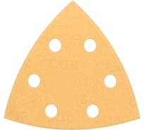 Лист шлифовальный перфорированный дельта (10 шт; 93 мм; 60G; 6 отв) DEWALT DT3091