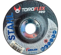 Круг шлифовальный по стали F27 125x6.5x22.23 мм, A24S-BF PRO TOROFLEX 4010362012036