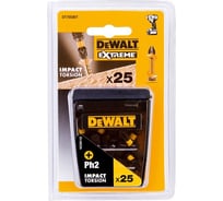 Биты PH2, 25 мм, 25 шт. в кейсе DEWALT DT70586T