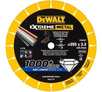 Алмазный диск отрезной по металлу 355x25 мм DEWALT DT40257